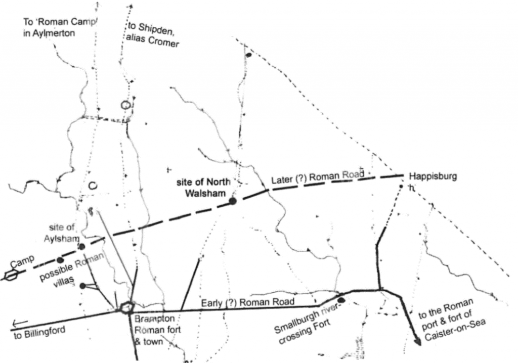 North walsham early roads